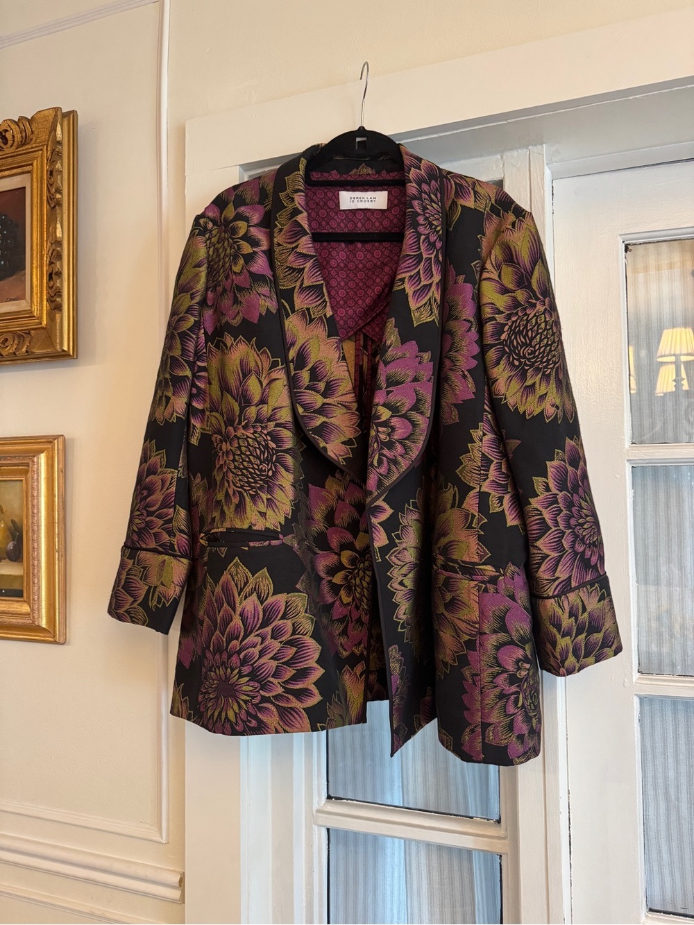 Derek Lam 10 Crosby Jacquard Blazer Smoking Jacket